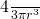 $\frac{4}{3} \pi r^3$